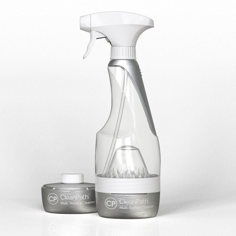 CleanPath® Multi-Surface Cleaner Bundle: (1) Reusable Trigger Spray Bottle + (2) Multi-Surface Cleaner Pods