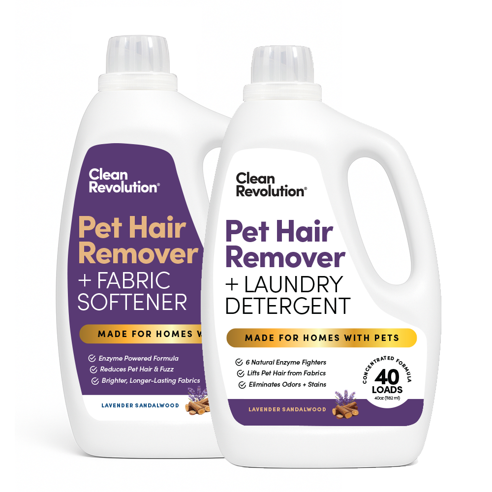 Pet Hair Remover Laundry System: Laundry Detergent + Fabric Softener