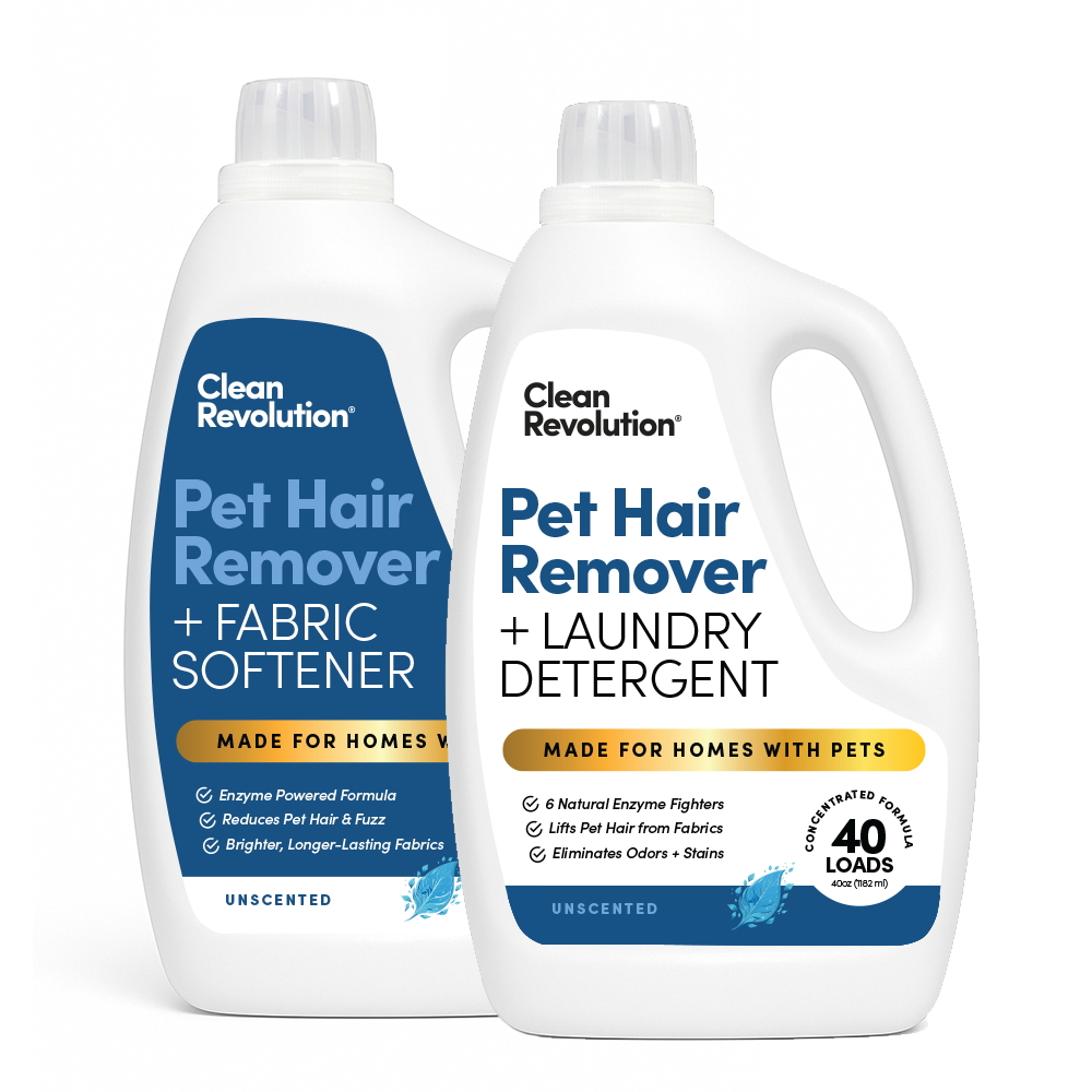 Pet Hair Remover Laundry System: Laundry Detergent + Fabric Softener